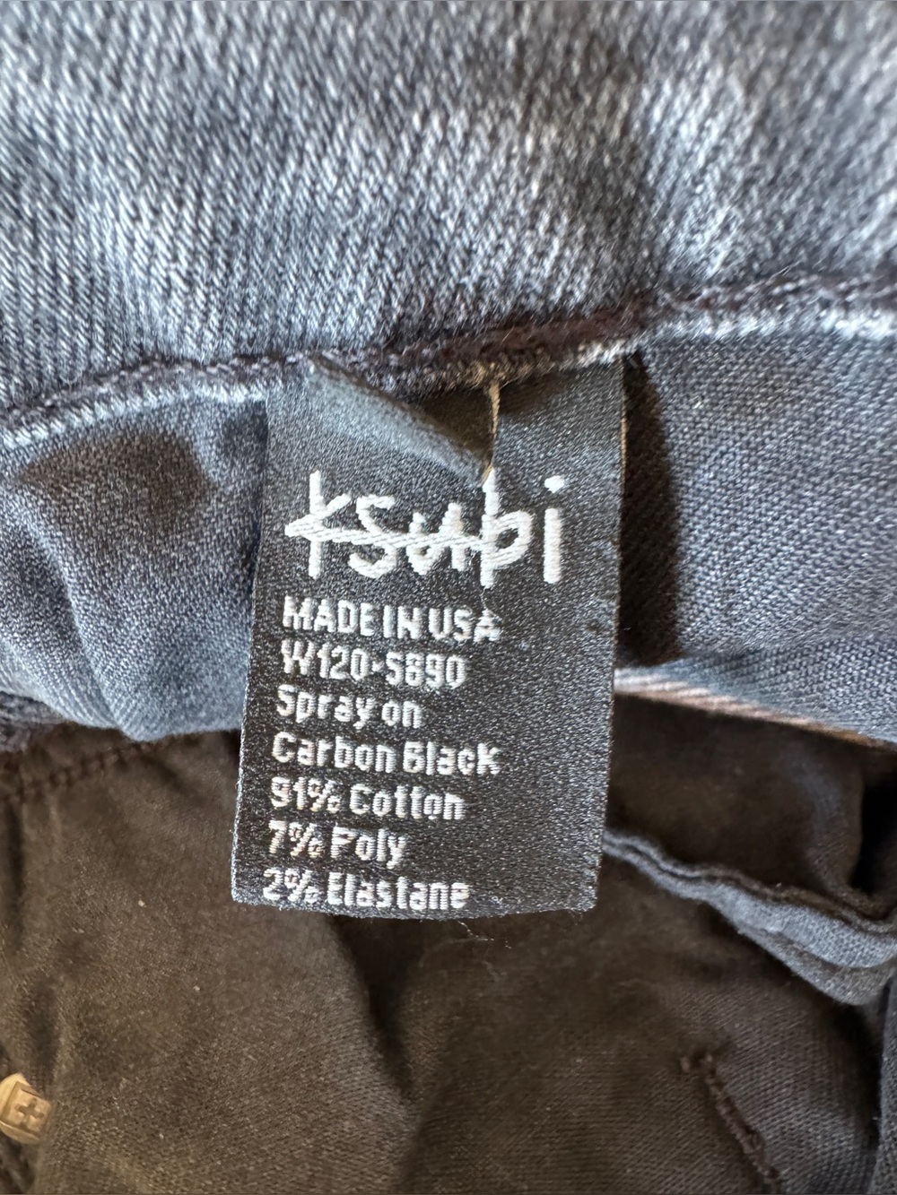 Ksubi Spray On Hell Cat Ripped Jeans Women’s 30 Carbon Black Skinny Zip Ankle‎ - Picture 10 of 11